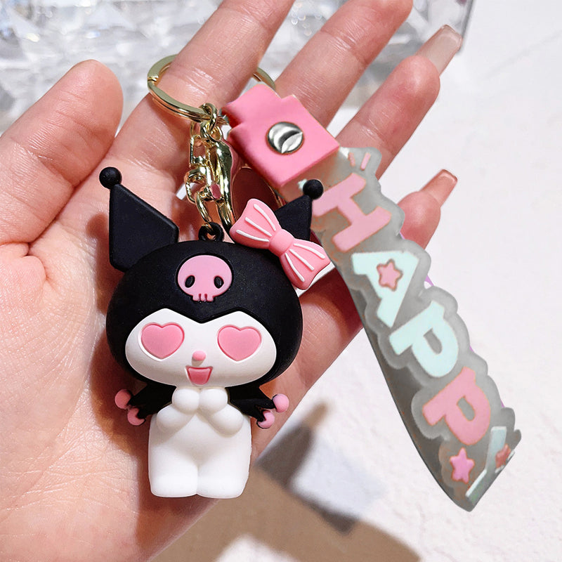 Kuromi Keychain Anime Cartoon Sanrio