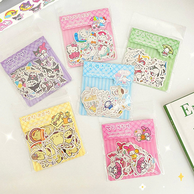 Mini Sanrio Liou Pre-Cut Sticker Pack of 100Pcs