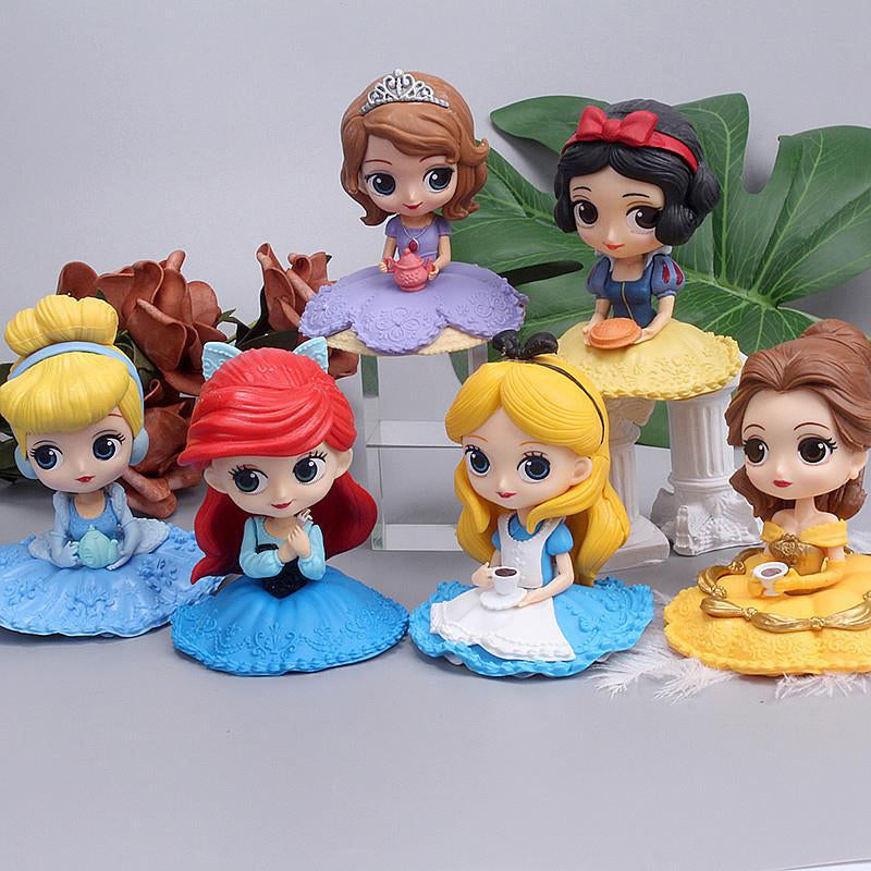 Disney Princes Sitting Mini Action Figures