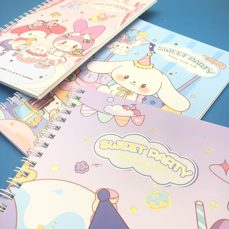 Sanrio Character Gold Foiled Matte Slim Notebook