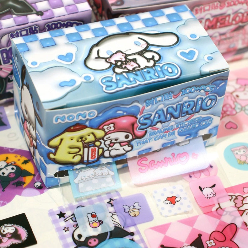 Boxed Pull-Out Pre Cut Sanrio Sticker Roll