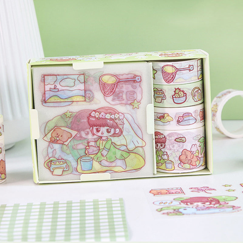 Set of Washi Tape & Sticker Box