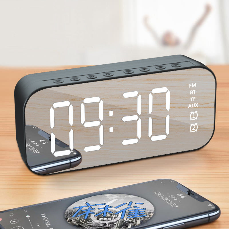 Subwoofer Mirror Wireless Bluetooth Alarm Clock