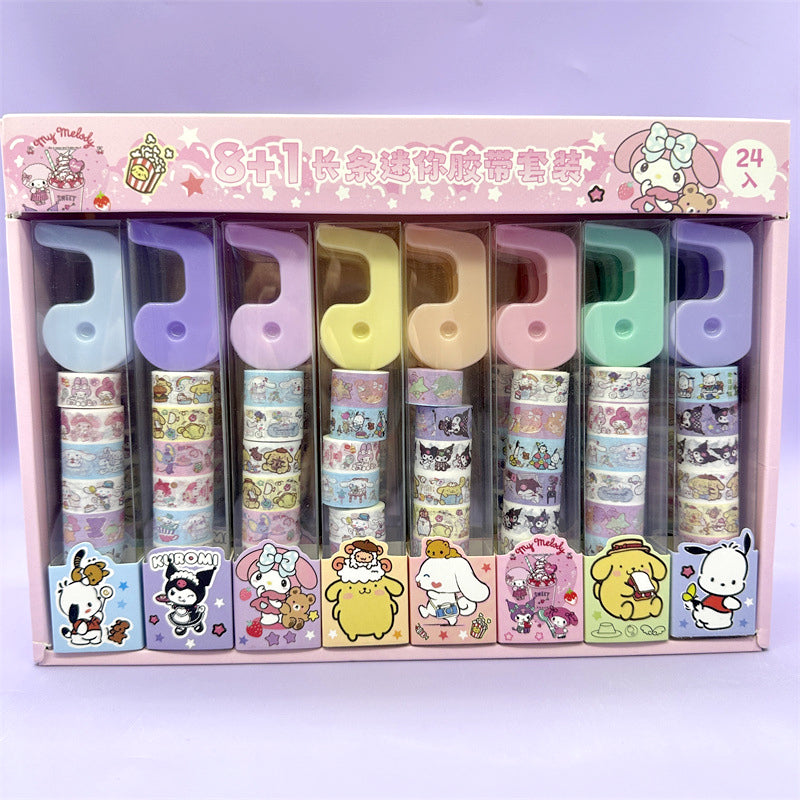 Hello Kitty Washi Tape Set of 8 Decorative Tapes