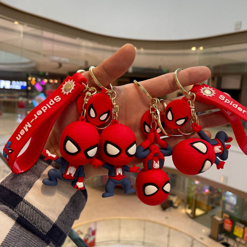 Spiderman Playful Pendant Keychain with Strap