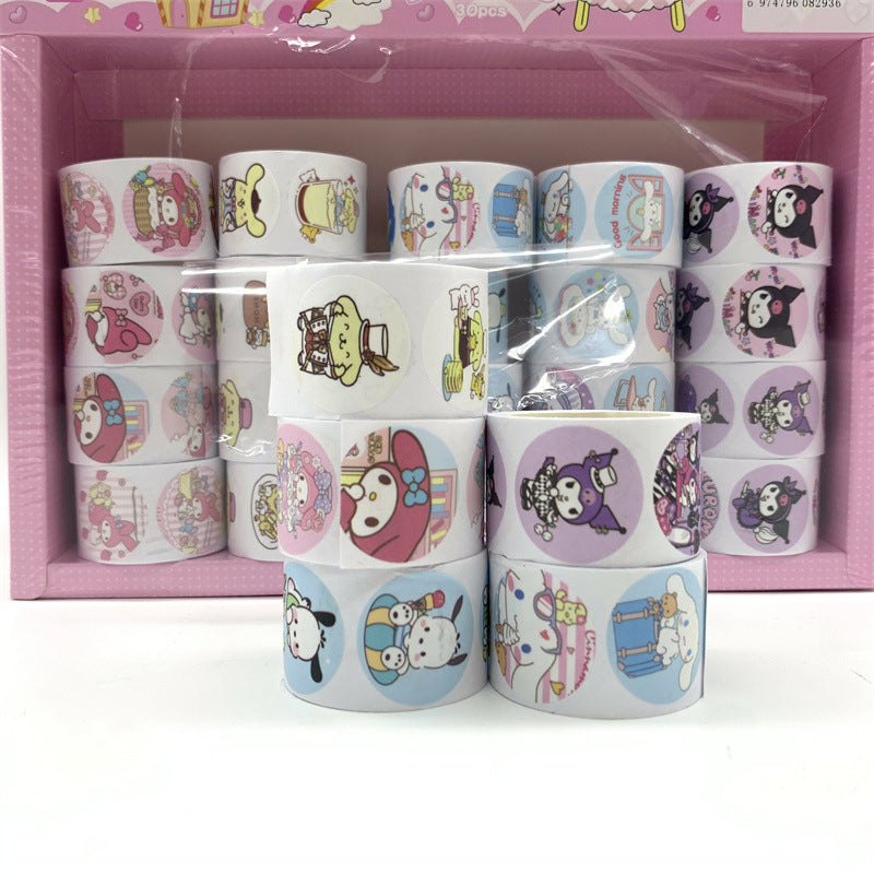 Sanrio Round Stickers Tape Roll