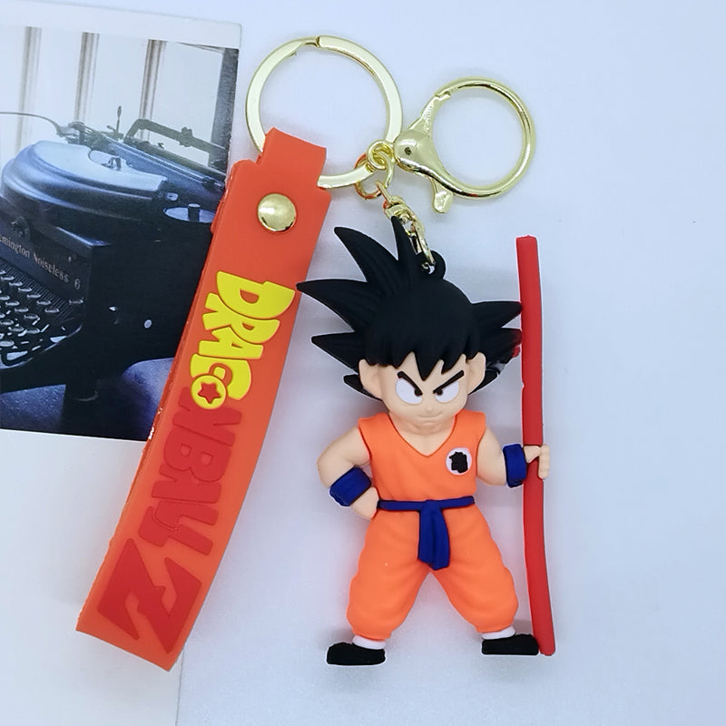 Dragon Ball Z Goku Pendant Keychain with Strap