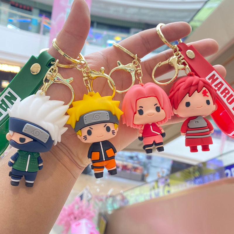 Naruto Famous Character Pendant Keychain with Strap