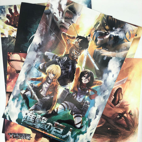 Attack On Titan AOT High Definition Vinyl Vibrant Color Poster