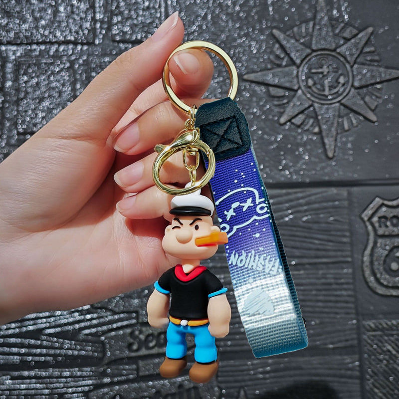 Popeye The Sailor Man Pendant Keychain