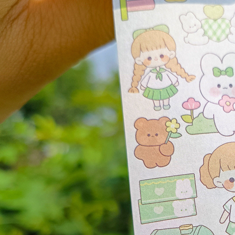 Zemu Cartoon Cute Paper Washi Tape Stickers