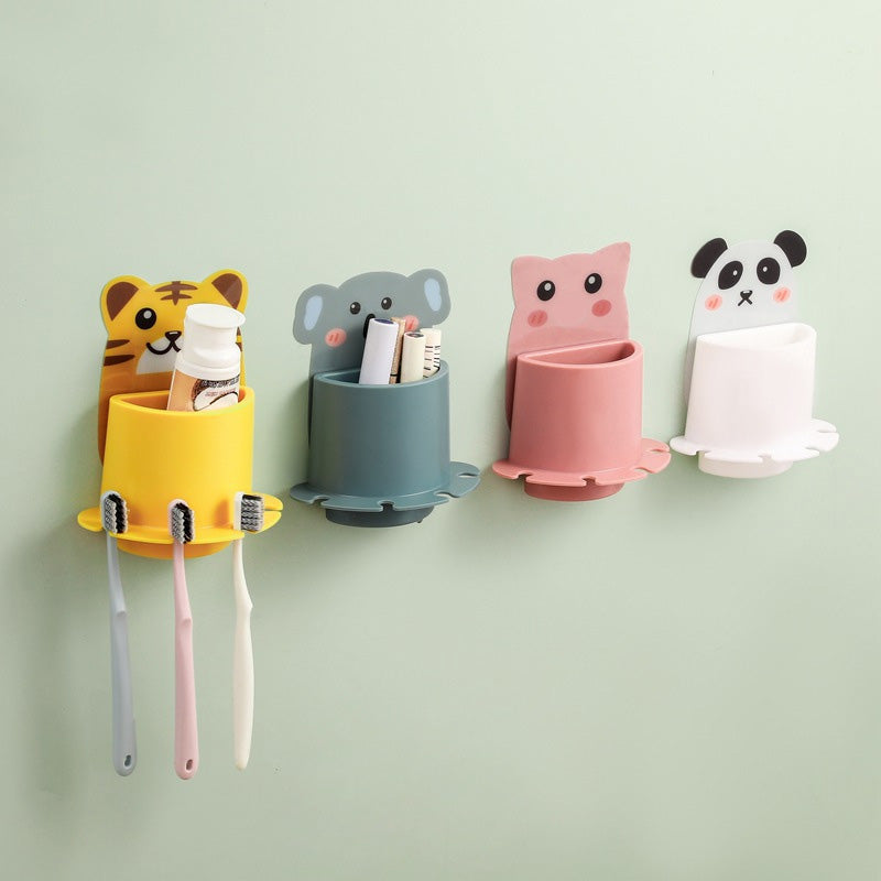 Cartoon Style Paste It Toothbrush Rack