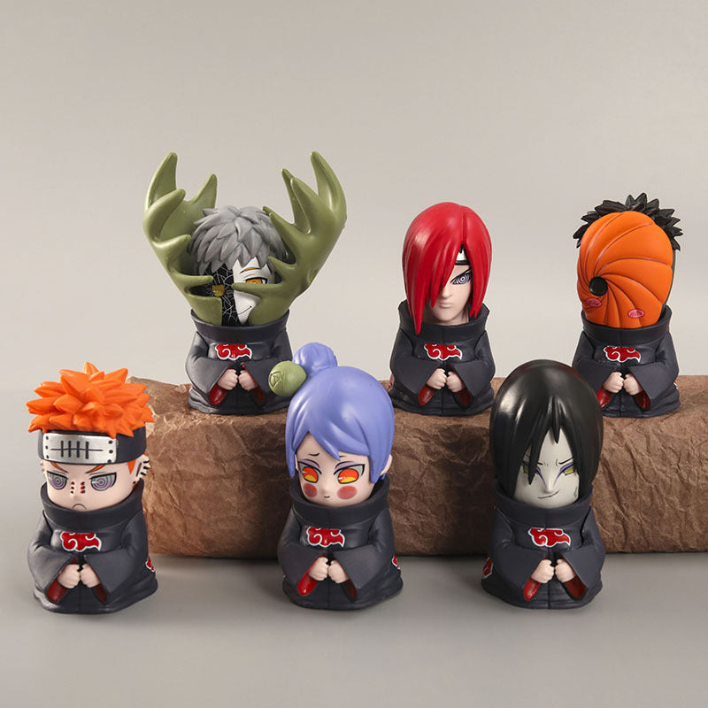 Naruto Akatsuki Clan Member Sitting Figure