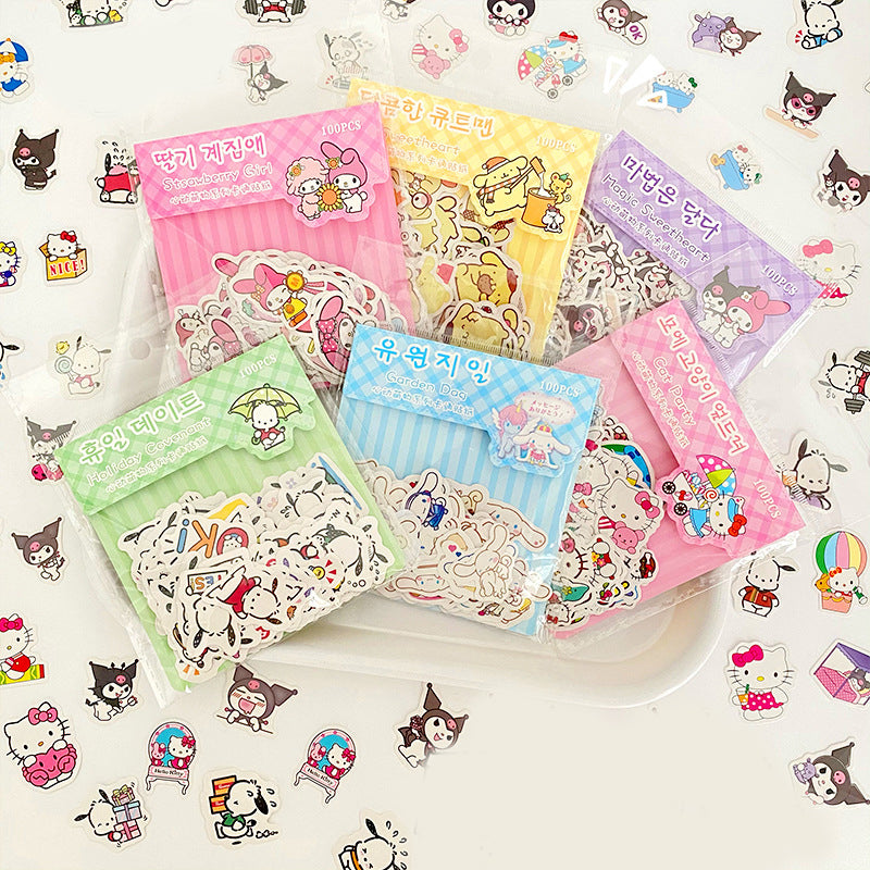 Mini Sanrio Liou Pre-Cut Sticker Pack of 100Pcs