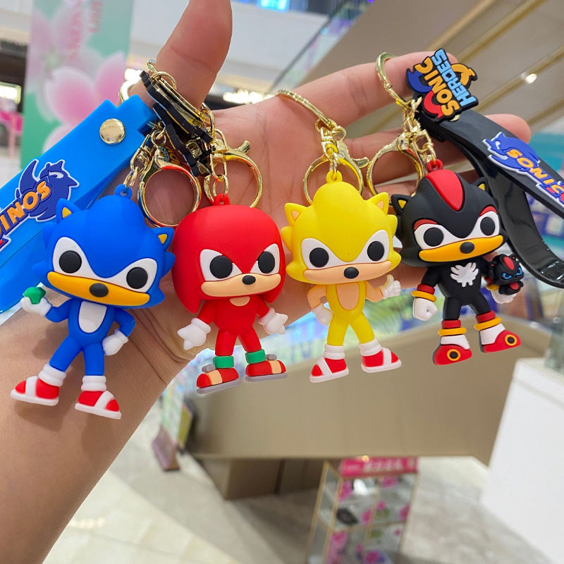 Sonic Keychain Updated Style with Strap