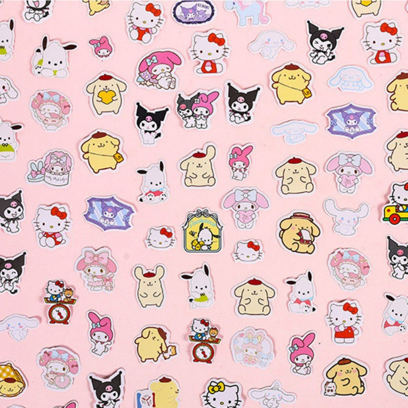 Mini Sanrio Liou Pre-Cut Sticker Pack of 100Pcs