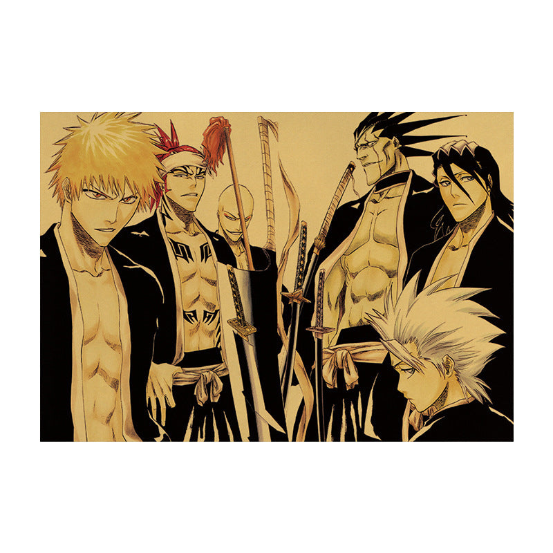 Bleach Anime Famous Character Kraft Poster B3