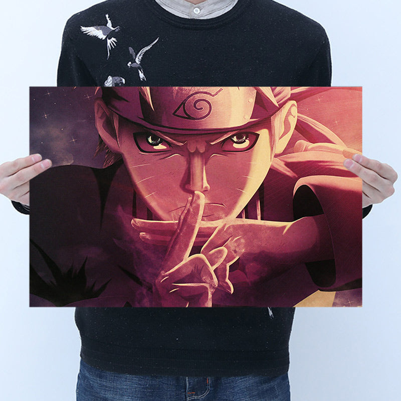 Naruto Kraft Paper Retro Poster