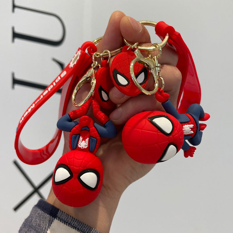 Spiderman Playful Pendant Keychain with Strap