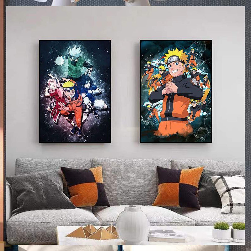 Naruto Vibrant Canvas Cloth Printed Poster A3