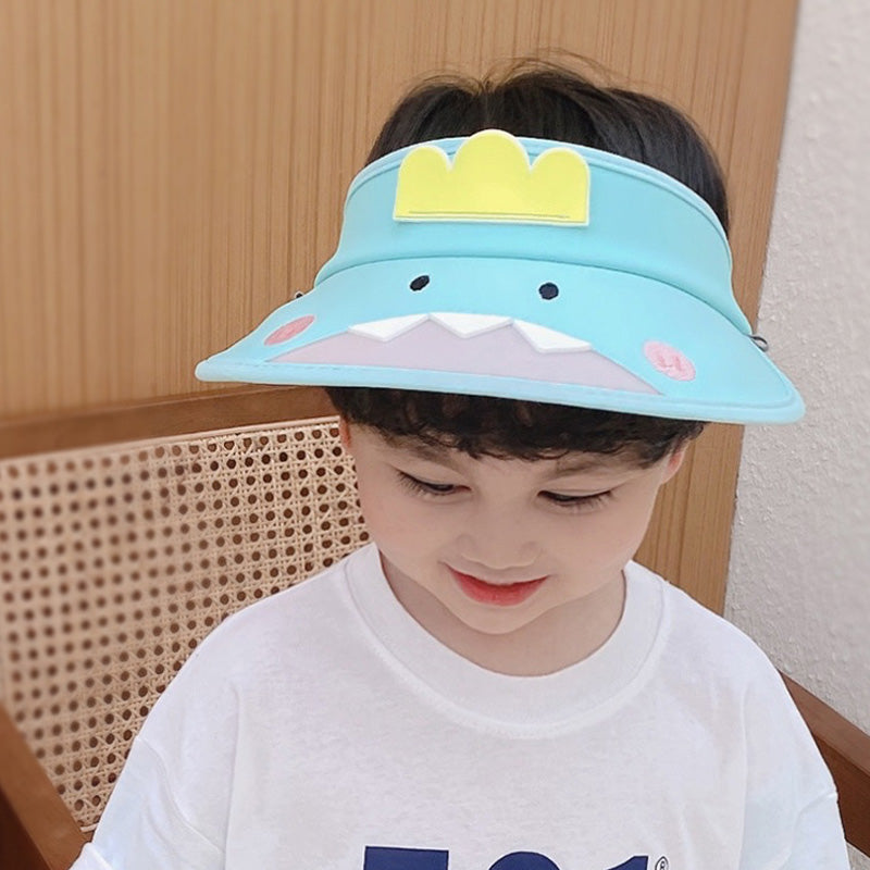 Kids UV discoloration Cartoon Sunscreen Hat