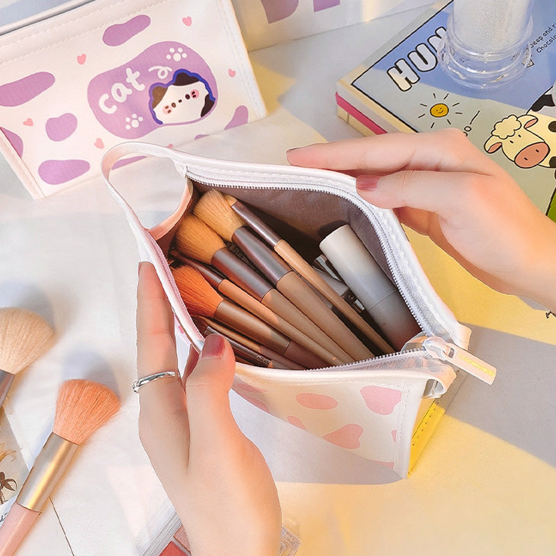 Creative Cat Print Large Capacity Pencil Case