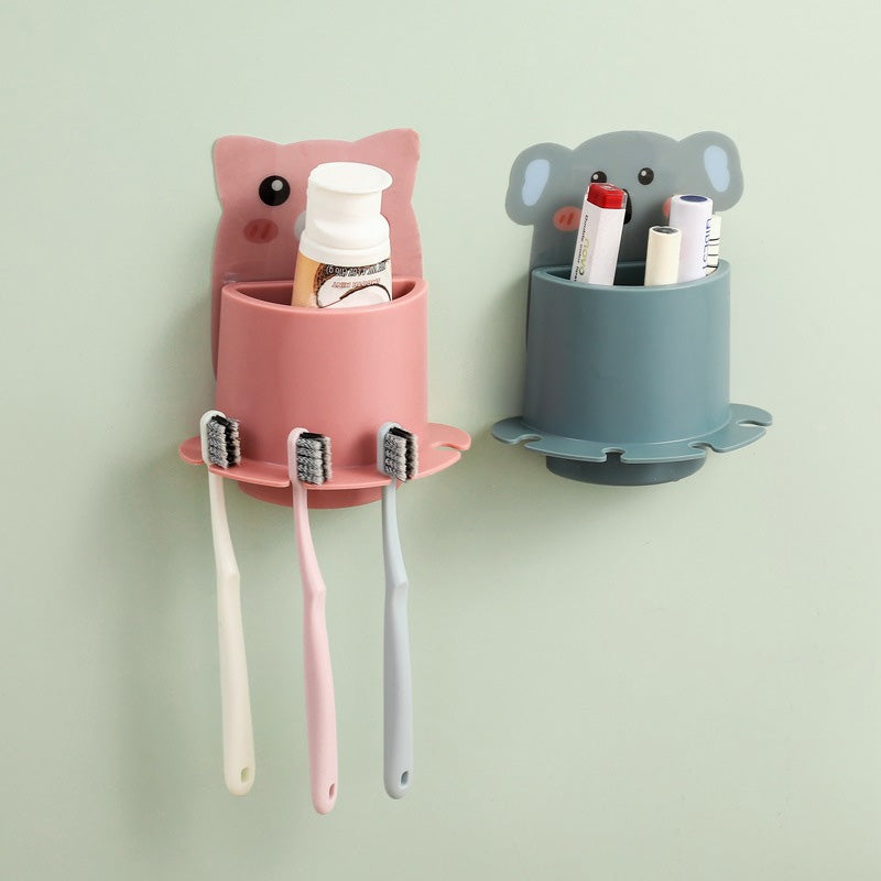 Cartoon Style Paste It Toothbrush Rack