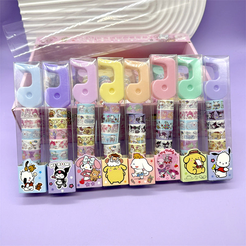 Hello Kitty Washi Tape Set of 8 Decorative Tapes