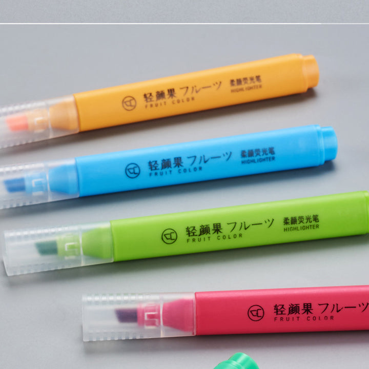 6 Mini Eye Protection Oblique Highlighters