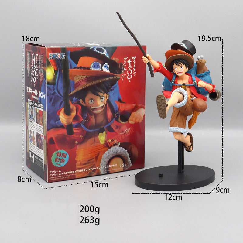 Premium One Piece Luffy Jumping Action Figure