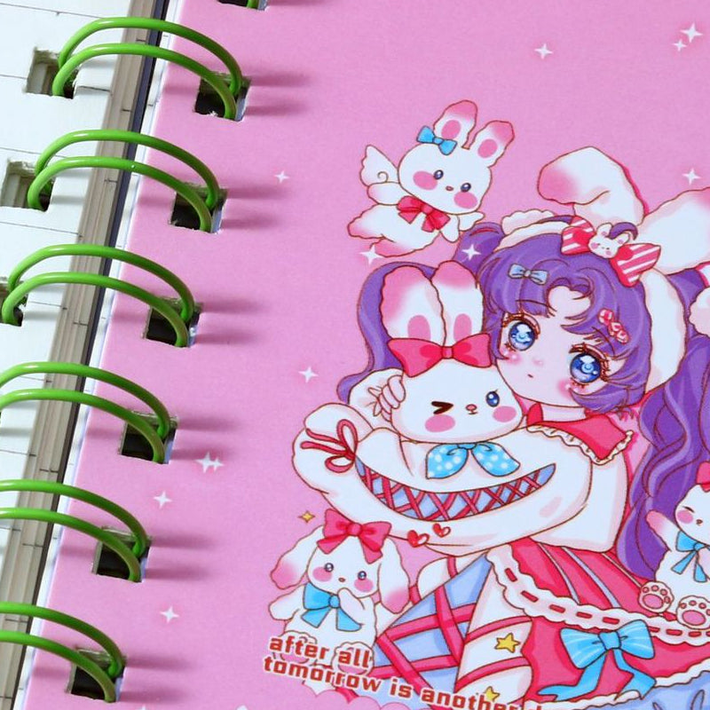 A5 Portable Doll Spiral Notebook