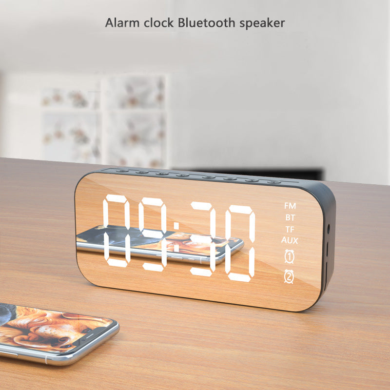 Subwoofer Mirror Wireless Bluetooth Alarm Clock