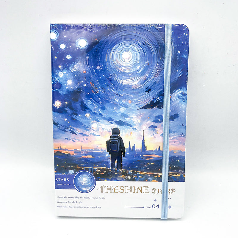 Light Star World of Sky Hardcover Notebook