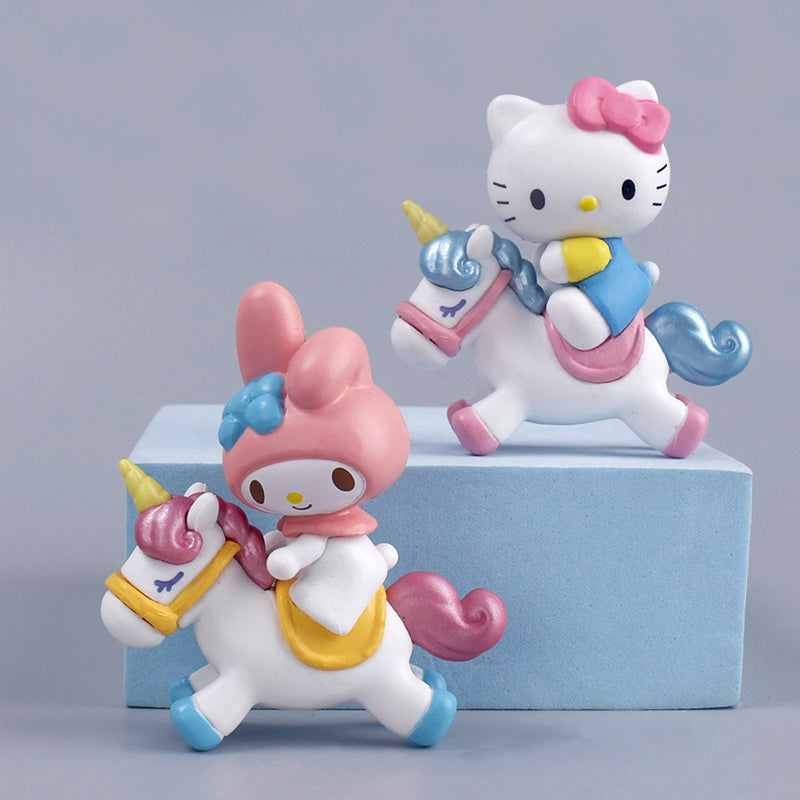 Sanrio Hello Kitty Riding Unicorn Figure