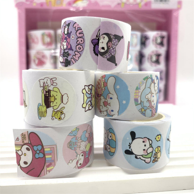 Sanrio Round Stickers Tape Roll