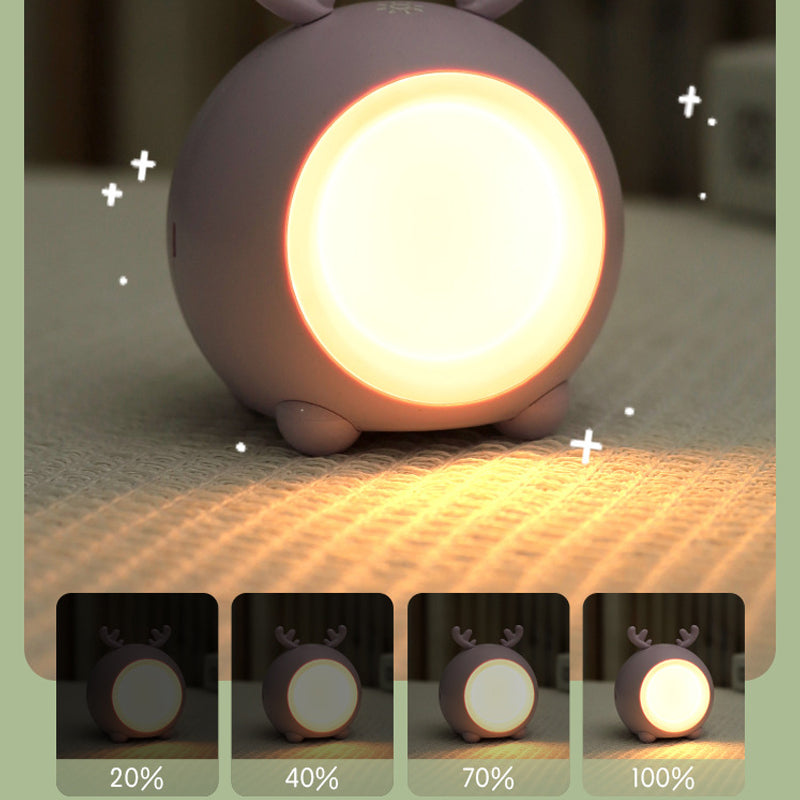 Bunny Head Portable Bedside Night Lamp