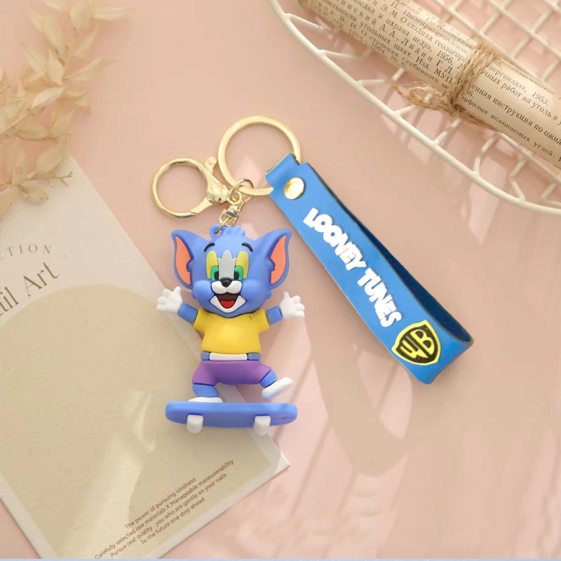 Purple Tom Keychain from Tom and Jerry Carton