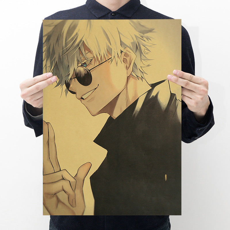 Jujutsu Kaisen Satoru Gojo Kraft Paper Poster