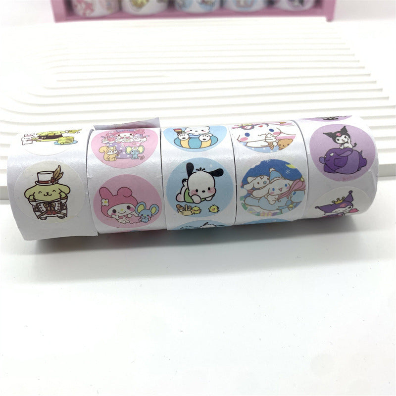 Sanrio Round Stickers Tape Roll