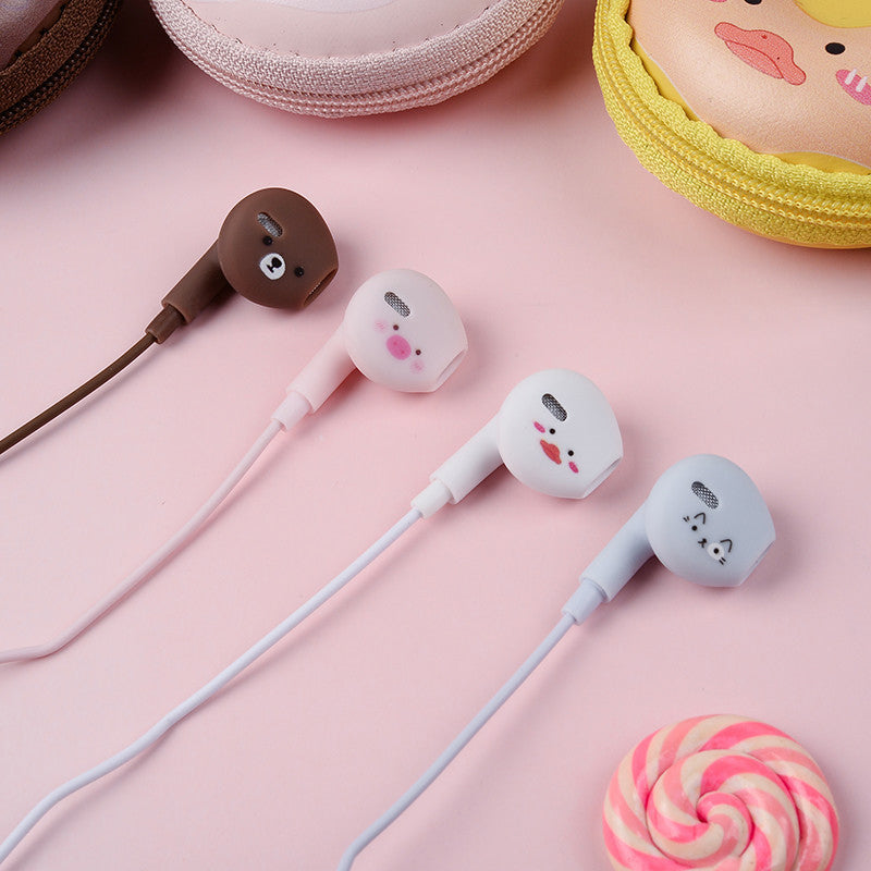 Animal Donuts Wired Earphones