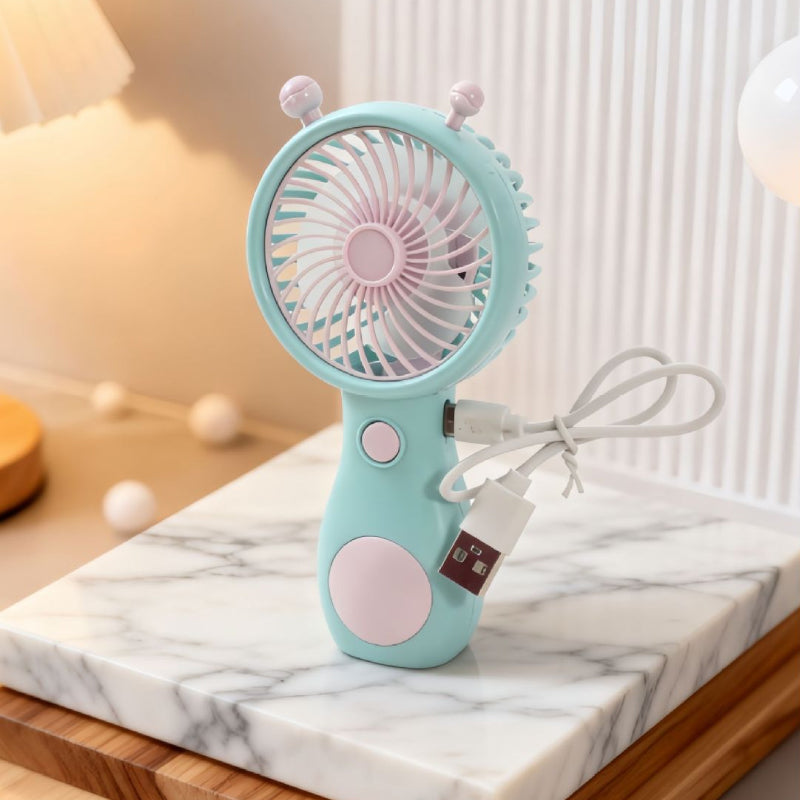 Cute Mini Handheld Fan – Portable Summer Fan for Kids, Travel & Daily Cooling