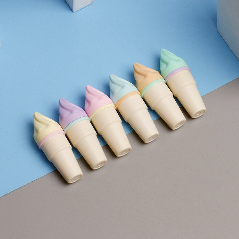 Kawaii Set of 6 Mini Cone Shape Liquid Highlighter