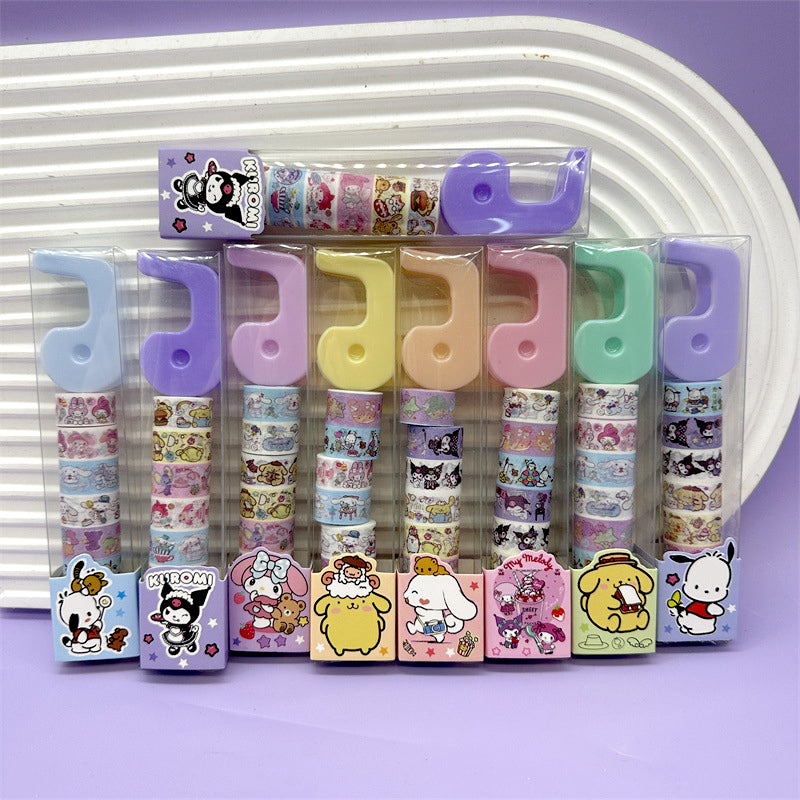 Hello Kitty Washi Tape Set of 8 Decorative Tapes