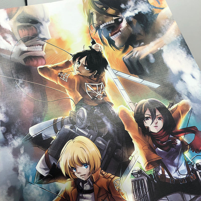 Attack On Titan AOT High Definition Vinyl Vibrant Color Poster