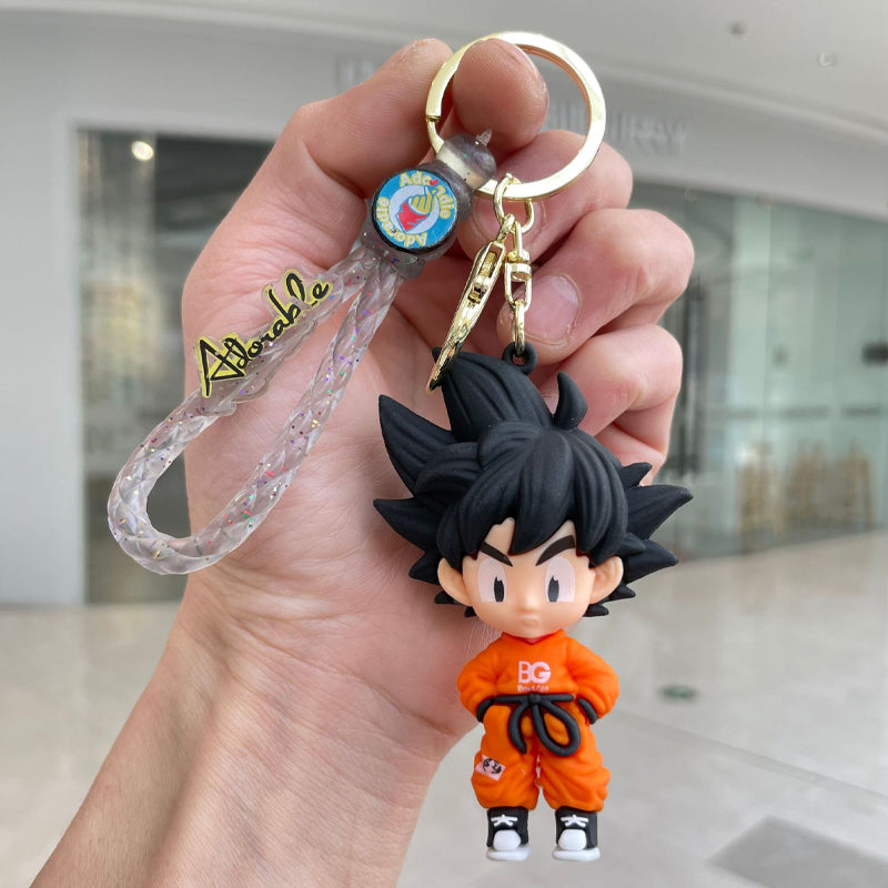 Dragon Ball Z Goku Pendant Keychain with Strap