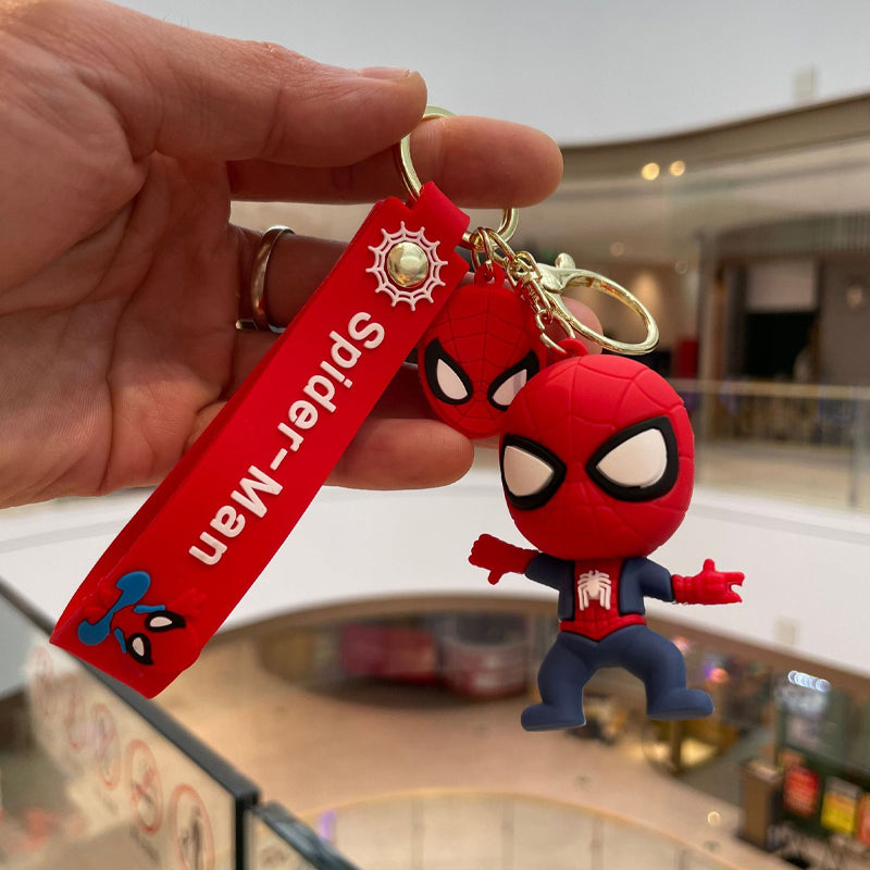 Spiderman Playful Pendant Keychain with Strap