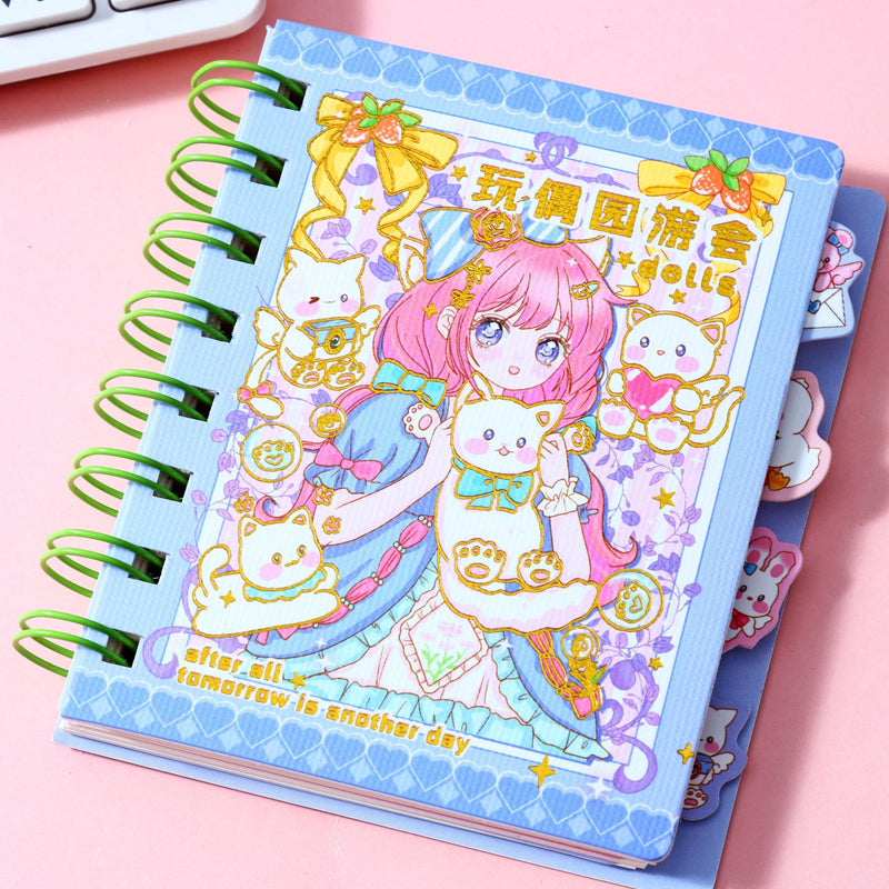 A5 Portable Doll Spiral Notebook