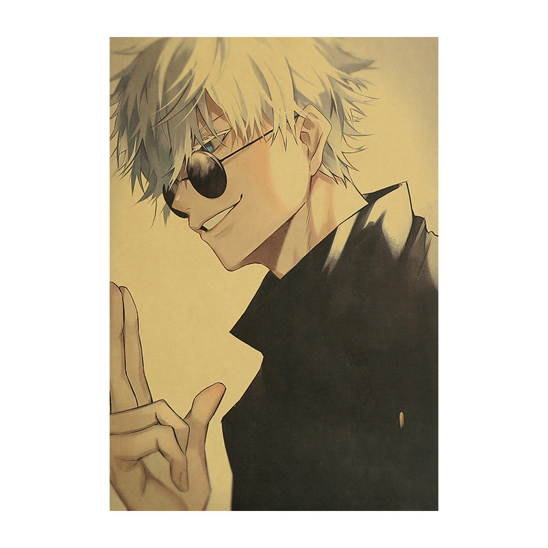 Jujutsu Kaisen Satoru Gojo Kraft Paper Poster