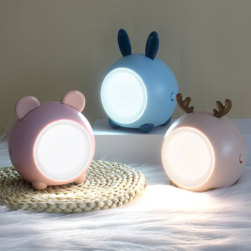 Bunny Head Portable Bedside Night Lamp