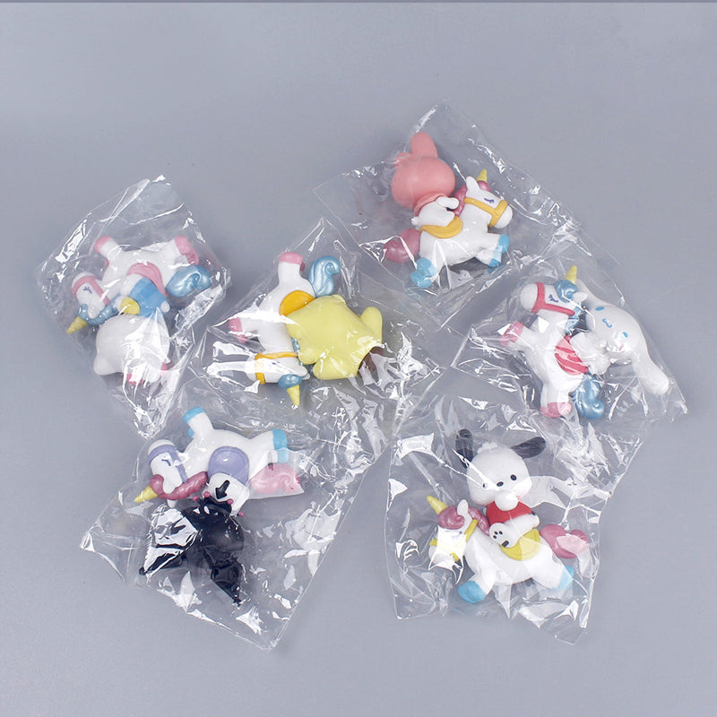 Sanrio Hello Kitty Riding Unicorn Figure